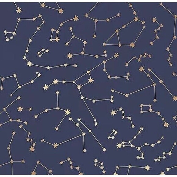 Gold Constellation Pattern Wallpaper (3 Rolls) - Picture 1 of 7